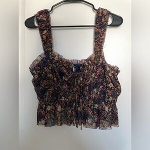 Dress Forum Multicolor Floral Crop Top
